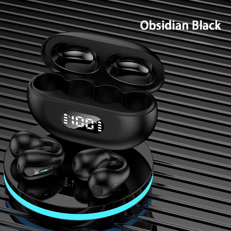 Bone Conduction TWS Earbuds Ambie Sound Power Display Earcuffs Ear Earring Wireless Bluetooth Earphone Auriculares Sport Headset