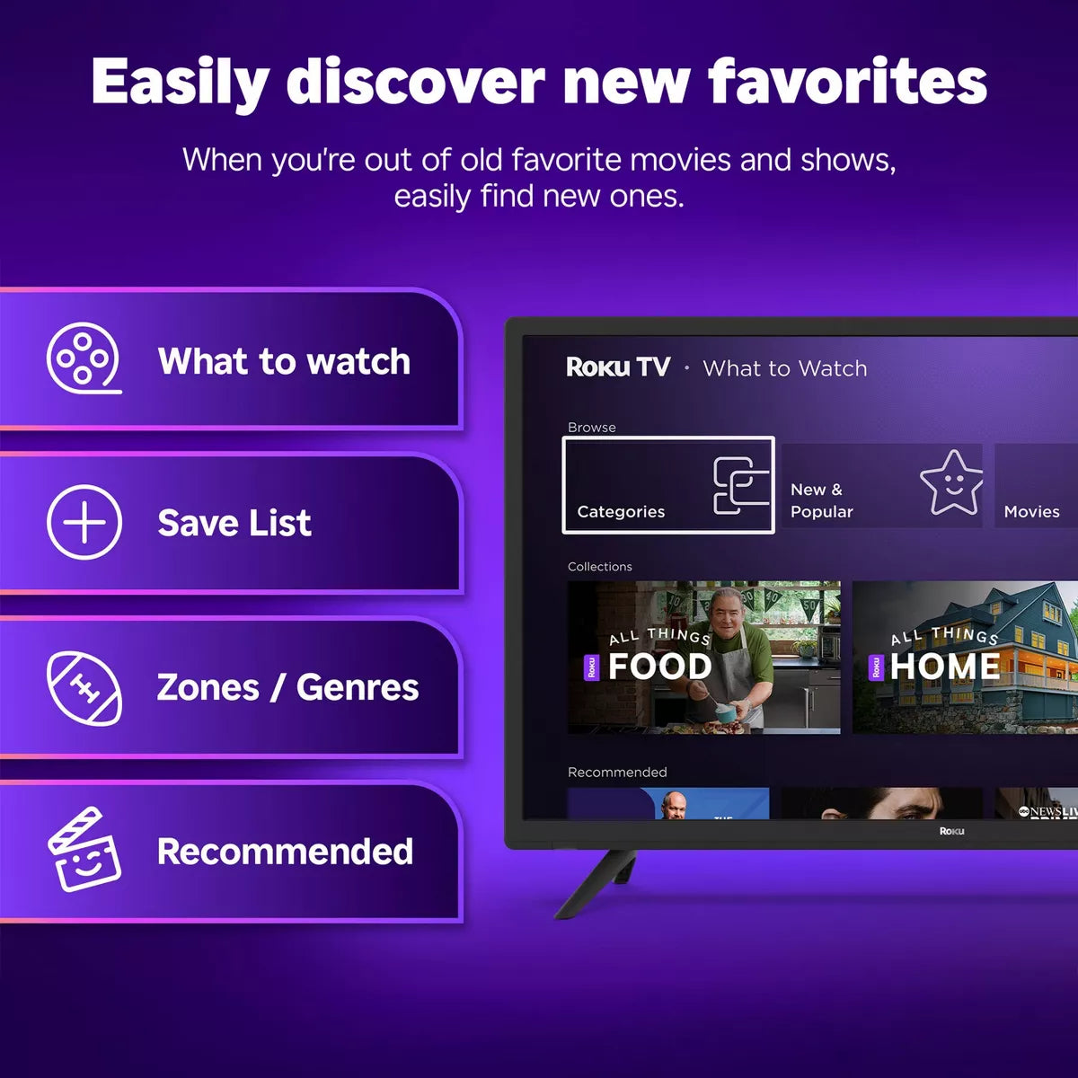 Roku 55" Select Series 4K HDR Smart Roku TV with Roku TV Remote