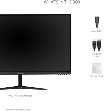 VX2718-P-MHD 27 Inch 1080P 1Ms 180Hz Gaming Monitor with Freesync, Eye Care, HDMI and Displayport