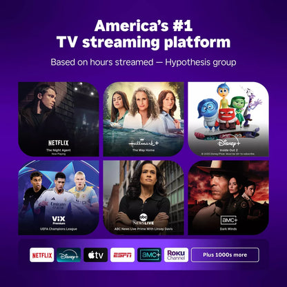 Roku 55" Select Series 4K HDR Smart Roku TV with Roku TV Remote