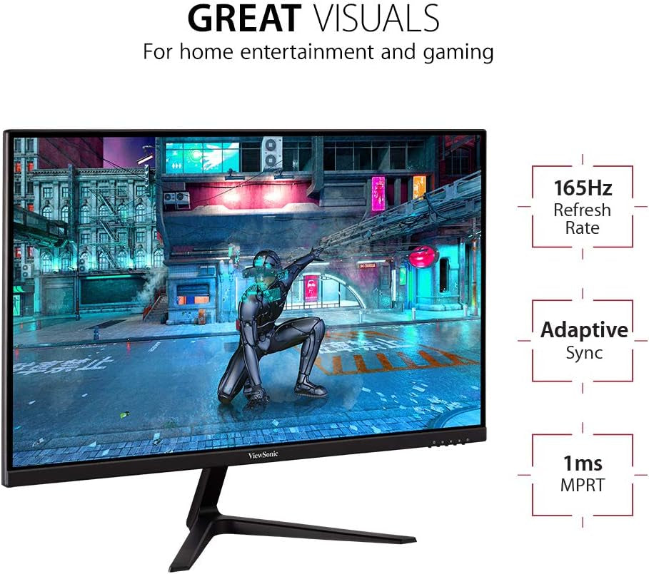 VX2718-P-MHD 27 Inch 1080P 1Ms 180Hz Gaming Monitor with Freesync, Eye Care, HDMI and Displayport