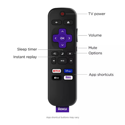 Roku 50" Select Series 4K HDR Smart Roku TV with Roku TV Remote