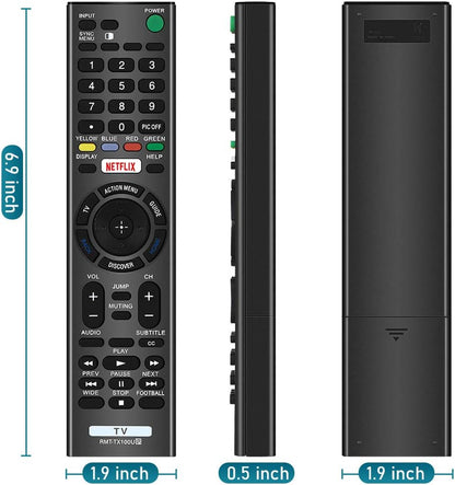 Remote for Sony Bravia Smart Remote and Sony Bravia UHD Crystal 4K Smart HDR OLED Tvs LCD LED HDTV RMT-TX100U with Netflix XBR KDL Series