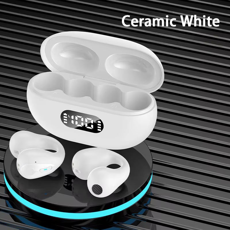 Bone Conduction TWS Earbuds Ambie Sound Power Display Earcuffs Ear Earring Wireless Bluetooth Earphone Auriculares Sport Headset